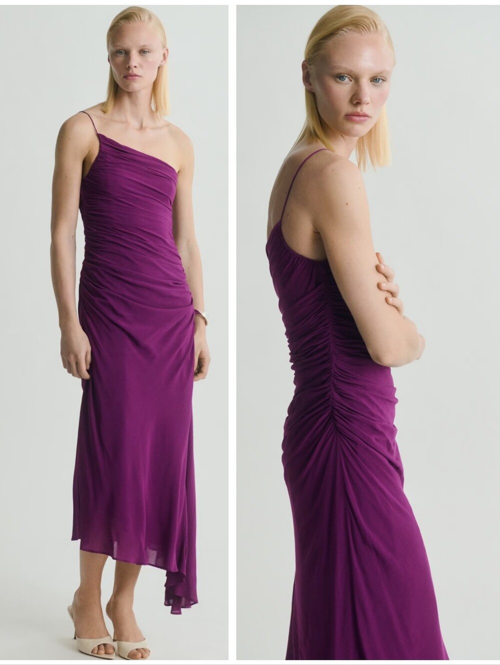 MANGO Gathered Dress